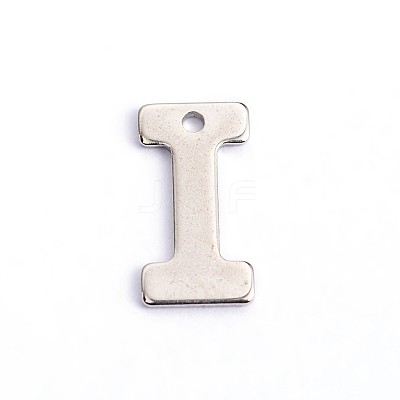 Tarnish Resistant 304 Stainless Steel Letter Charms X-STAS-O072-I-1