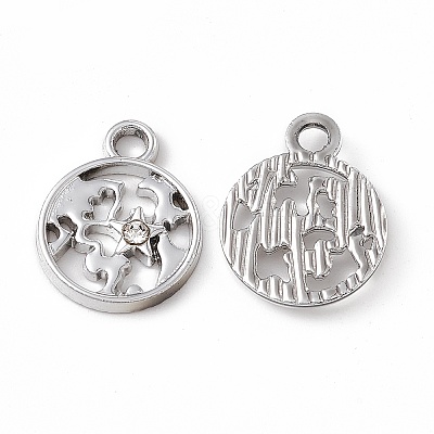 Alloy Crystal Rhinestone Pendants ALRI-K049-07P-1