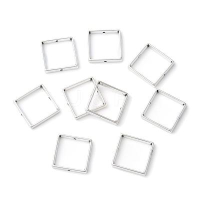 Tibetan Style Square Spacer Bead Frames for Jewelry Making X-EA565Y-NF-1