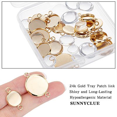DIY Flat Round Link Making Kit DIY-SC0018-09-1