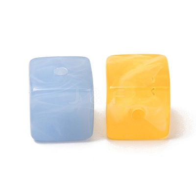 Two-Tone Imitation Gemstone Acrylic Beads AC-CBA7B05-28-1