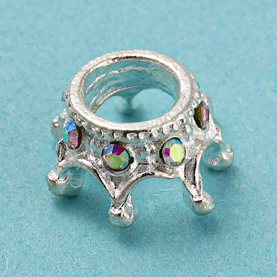 Zinc Alloy European Beads X-PALLOY-K013-01S-1
