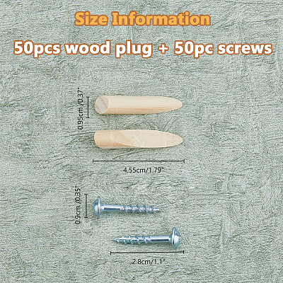 1 Set Solid Wood Pocket Hole Plugs FIND-FH0009-66-1