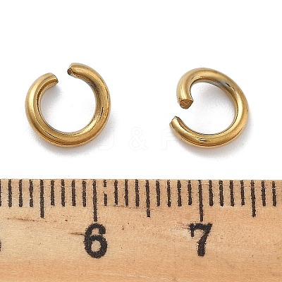 Ion Plating(IP) 304 Stainless Steel Open Jump Rings STAS-M081-01G-02-1