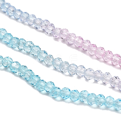 Transparent Painted Glass Beads Strands DGLA-A034-T2mm-A22-1