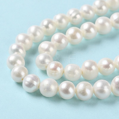 Natural Cultured Freshwater Pearl Beads Strands PEAR-E018-48-1