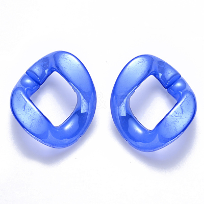 Imitation Jelly Acrylic Linking Rings OACR-S036-002B-E-1
