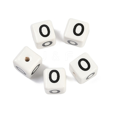 Porcelain Beads PORC-R003-08O-1