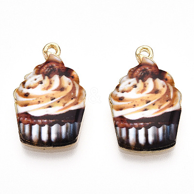 Printed Alloy Pendants ENAM-N056-202B-1