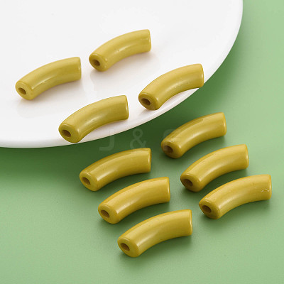 Opaque Acrylic Beads MACR-S372-001B-15-0850-1