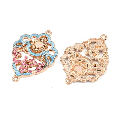 Alloy Enamel Cabochon Connector Settings AL-CBA8479-04KCG-1