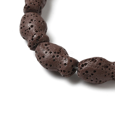 Natural Lava Rock Beads Strands G-U007-01K-1