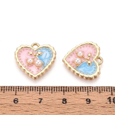 Alloy Enamel Pendants PALLOY-T092-38G-02-1