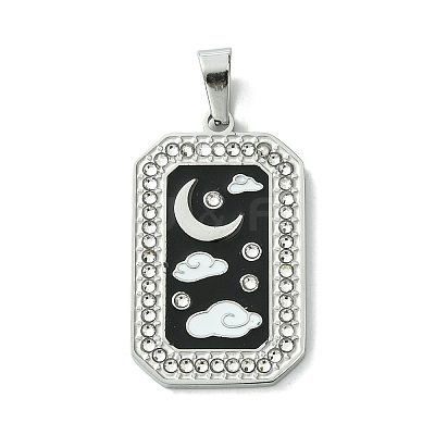 304 Stainless Steel Pendants STAS-C101-08P-05-1