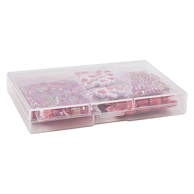 240Pcs 6 Styles Opaque Acrylic Beads SACR-FS0001-41-1