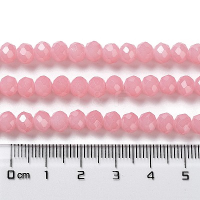 Baking Paint Imitation Jade Glass Bead Strands X-DGLA-A034-J6MM-A3-1