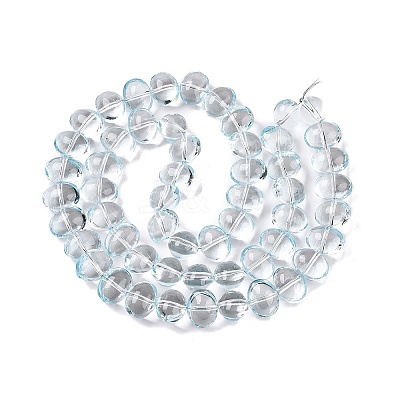 Transparent Electroplate Glass Beads Strands EGLA-N012-06D-1