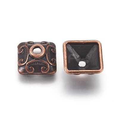 Tibetan Style Alloy Bead Caps X-RLF0893Y-1