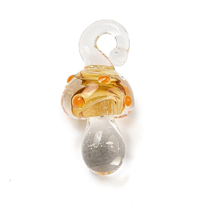Handmade Lampwork Pendants LAMP-S067-02C-1