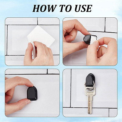 Resin Car Mini Hooks AJEW-WH0299-41-1