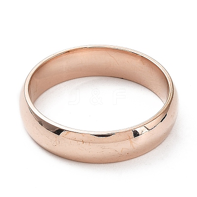 Ion Plating(IP) 304 Stainless Steel Flat Plain Band Rings STAS-I160-B-19mm-RG-1