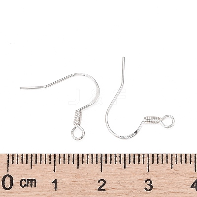 925 Sterling Silver Flat Coil Earwire STER-S002-53-1