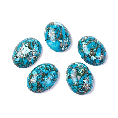 Synthetic Turquoise Cabochons G-L502-18x25mm-12A-1