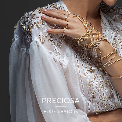 Preciosa® MAXIMA Crystal Round Stones X-PRC-RBSS45-30280-1