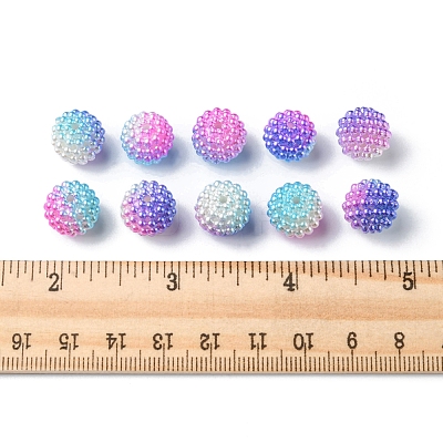 Imitation Pearl Acrylic Beads OACR-FS0001-32D-1