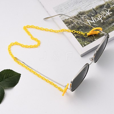 Personalized ABS Plastic Cable Chain Necklaces NJEW-JN02996-01-1
