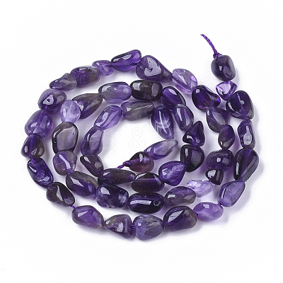 Natural Amethyst Beads Strands G-S363-006B-1