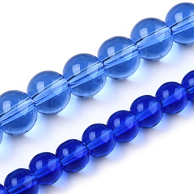 Transparent Glass Beads Strands GLAA-T032-T4mm-16-1