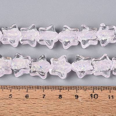 Handmade Foil Glass Beads Strands FOIL-Q002-07E-1