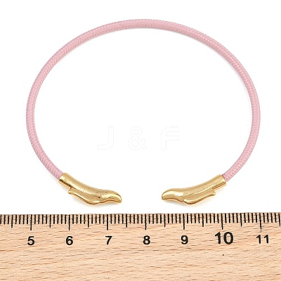 Braided Steel Wire Bangles Making KK-CBA6056-02E-G-1