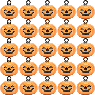 20Pcs Halloween Pumpkin Bell  KKB-GF0001-01-1
