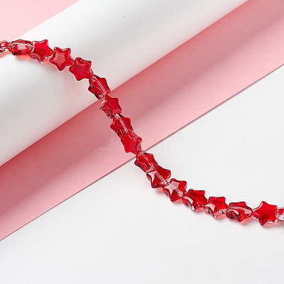 Transparent Glass Beads Strand X1-GLAA-F112-02C-1