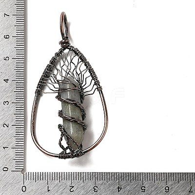 Natural Labradorite Double Terminal Pointed Faceted Bullet Big Pendants G-Q015-01E-1