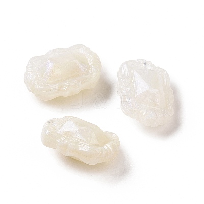 Opaque Acrylic Beads OACR-E015-07H-1