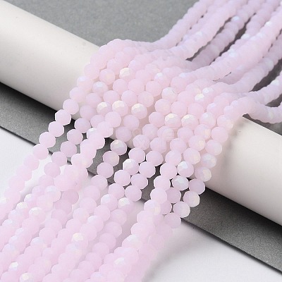 Imitation Jade Glass Beads Strands X1-EGLA-A034-J4mm-MB02-1