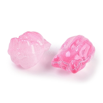 Transparent Spray Paint Glass Beads X1-GLAA-H035-01-1