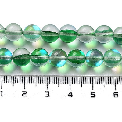 Synthetic Moonstone Beads Strands G-P528-J02-14-1