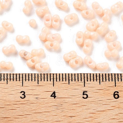 Baking Paint Glass Seed Beads SEED-A033-04J-1