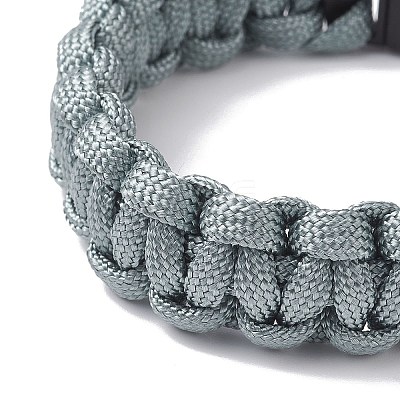 7 Inner Cores Polyester & Spandex Cord Braided Bracelets for Men Women BJEW-JB12509-01-1