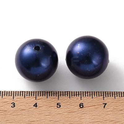 Round ABS Plastic Imitation Pearl Beads OACR-XCP0001-15-1