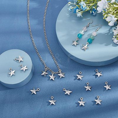 400Pcs Plating ABS Plastic Pendants KY-FH0001-16-1