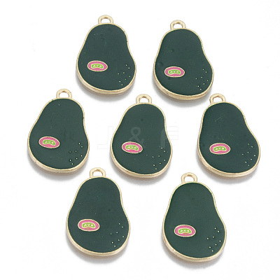 Alloy Enamel Pendants X-ENAM-T011-33KC-RS-1