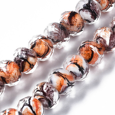 Handmade Lampwork Beads Strands LAMP-T007-14C-1