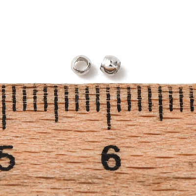 Brass Crimp End Beads X-E002-NF-1