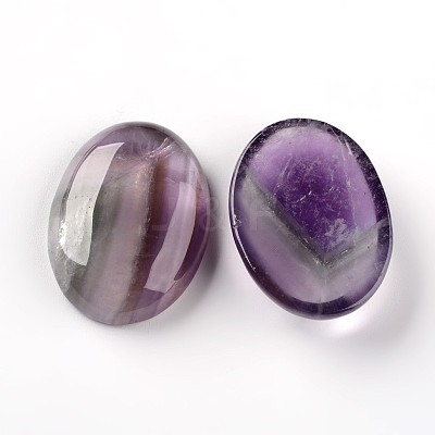 Oval Natural Amethyst Cabochons G-I172-22x30mm-05-1
