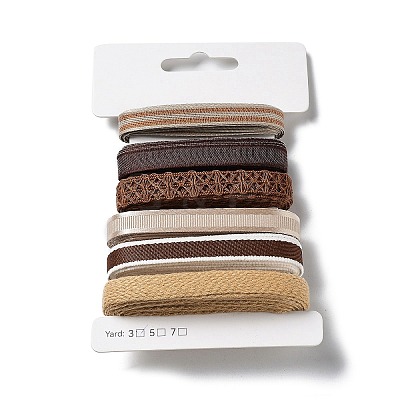 18 Yards 6 Styles Polyester Ribbon SRIB-C001-E02-1